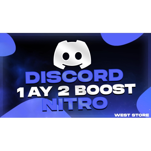  Discord 1 Aylık Nitro + 2 Boost  Garantili